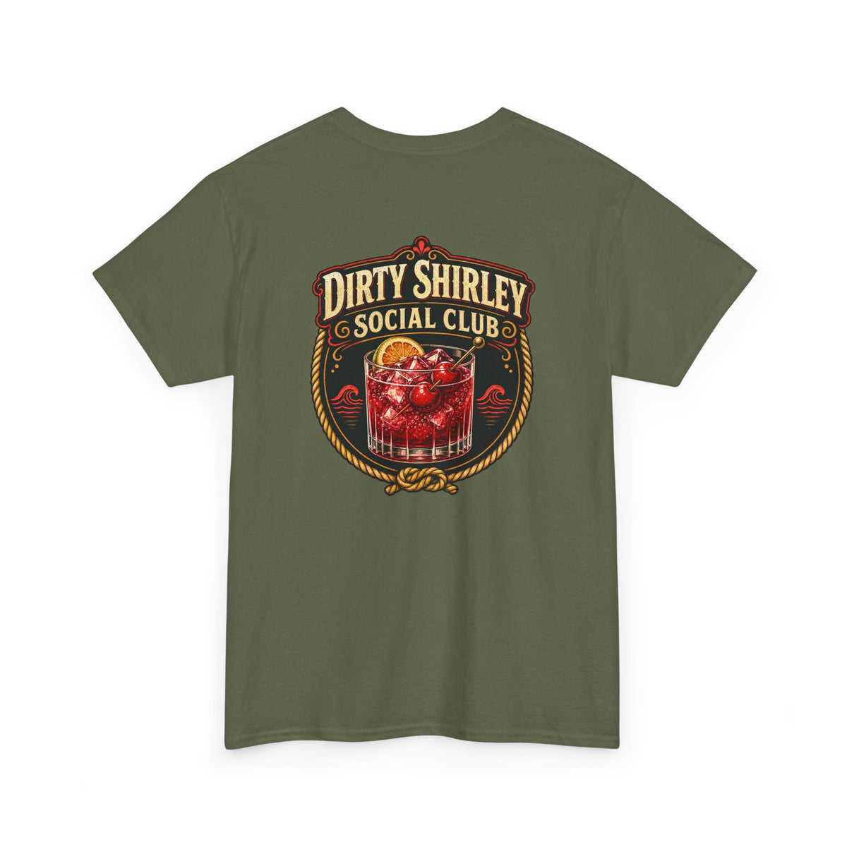 Dirty Shirley Social Club Shirt - Funny Cocktail Vacation Tee, Trip Cruise Shirt