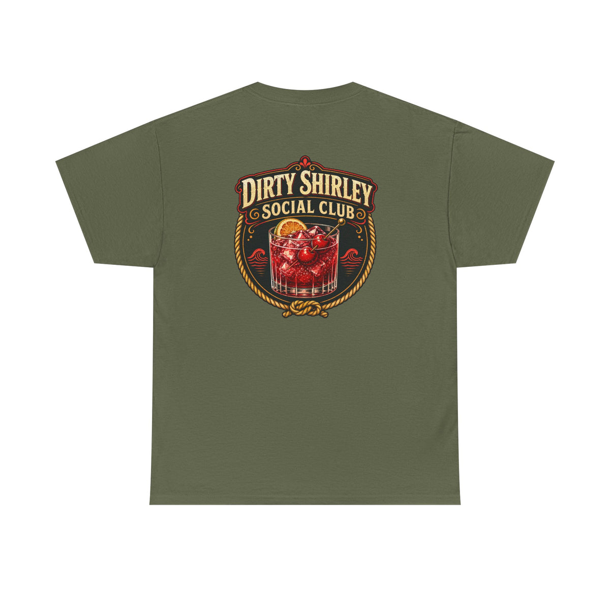 Dirty Shirley Social Club Shirt - Funny Cocktail Vacation Tee, Trip Cruise Shirt