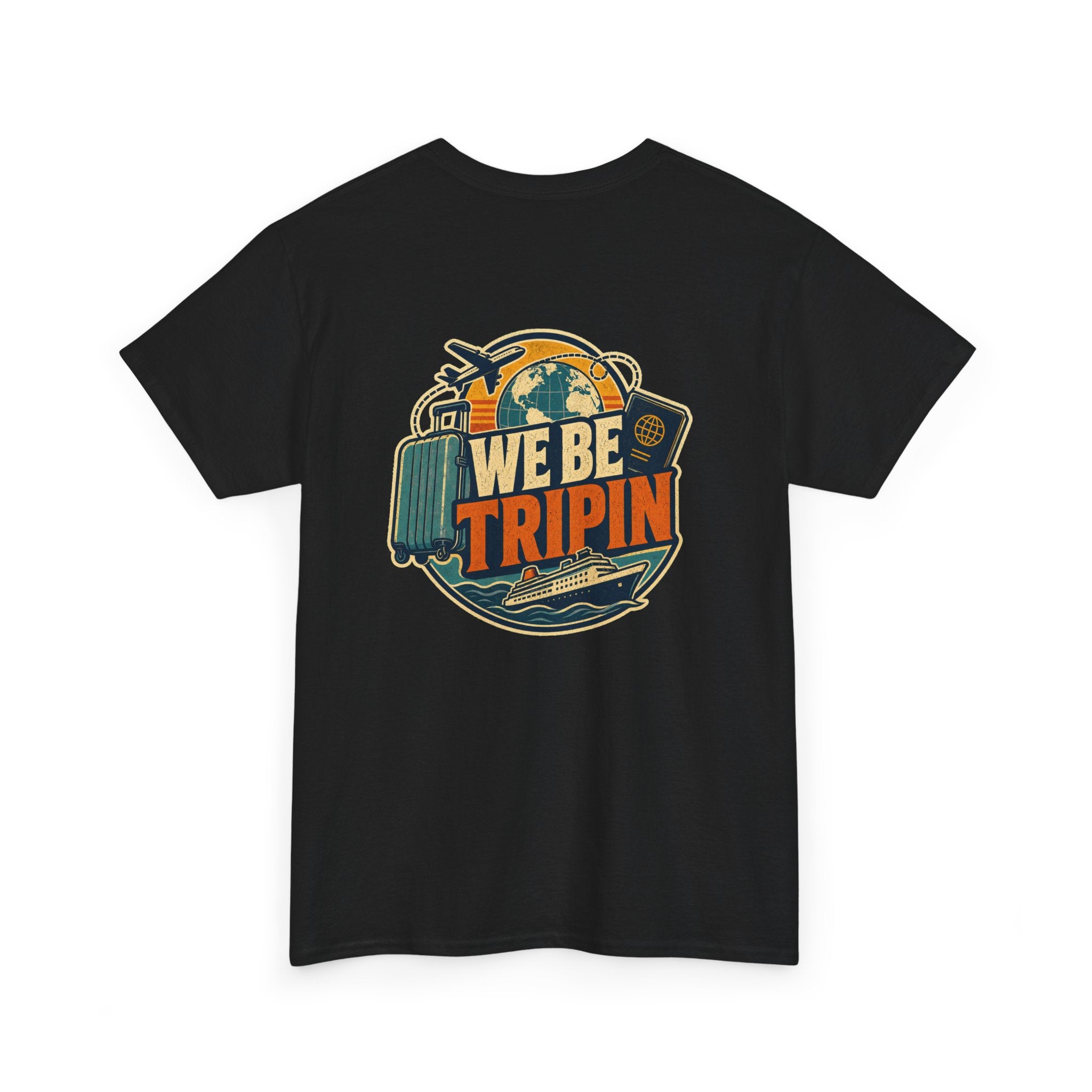 We Be Tripin Vintage Travel T-Shirt — Retro Camper Road Trip Tee